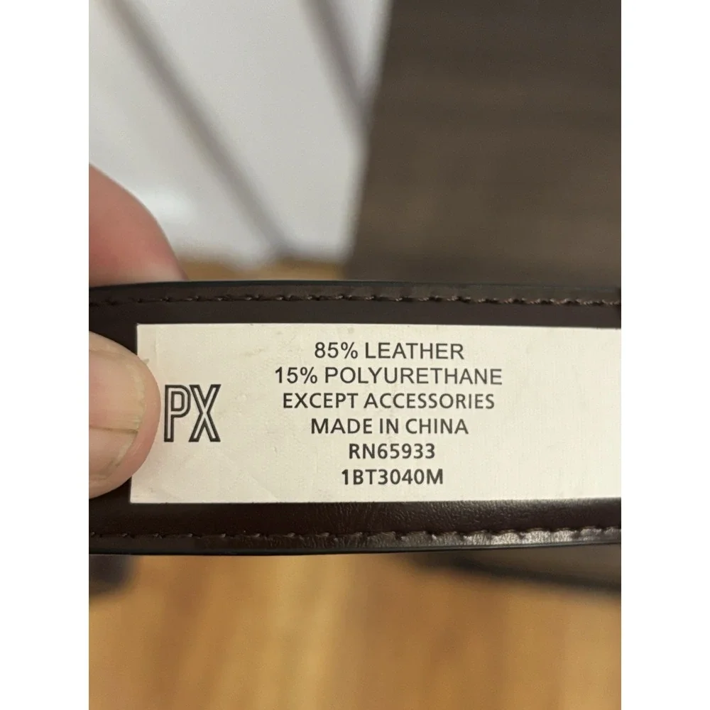 PX Clothing Leather Reversible‎ Belt NWT Size 44